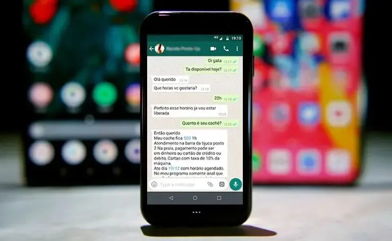 Contato com garota de programa e acompanhante de luxo